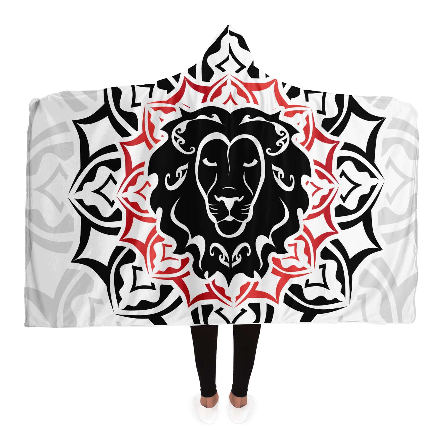 Leo Zodiac Sign Hooded Security Blanket Premium Sherpa Vibing