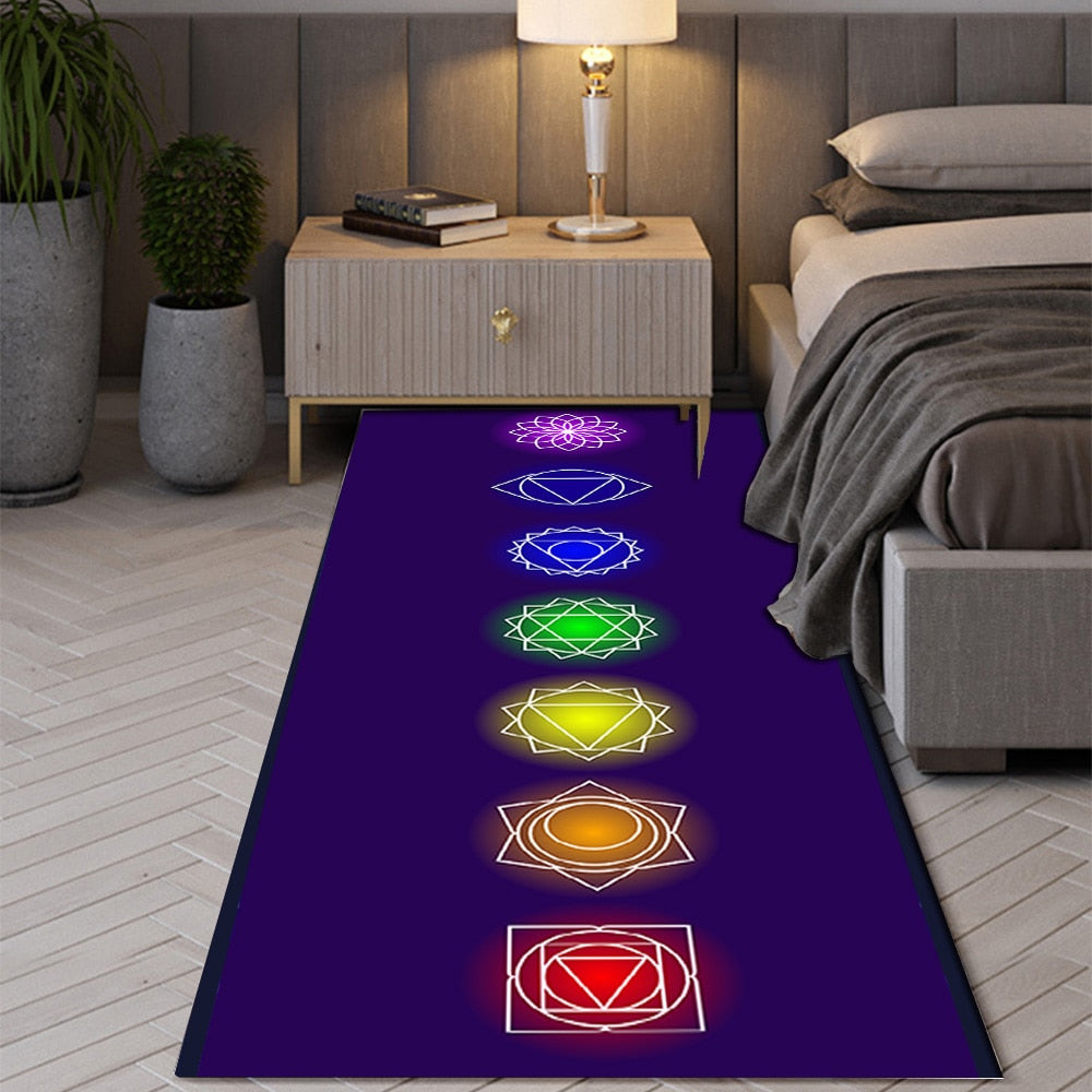 Bohemian Seven Chakras Anti-slip Rugs