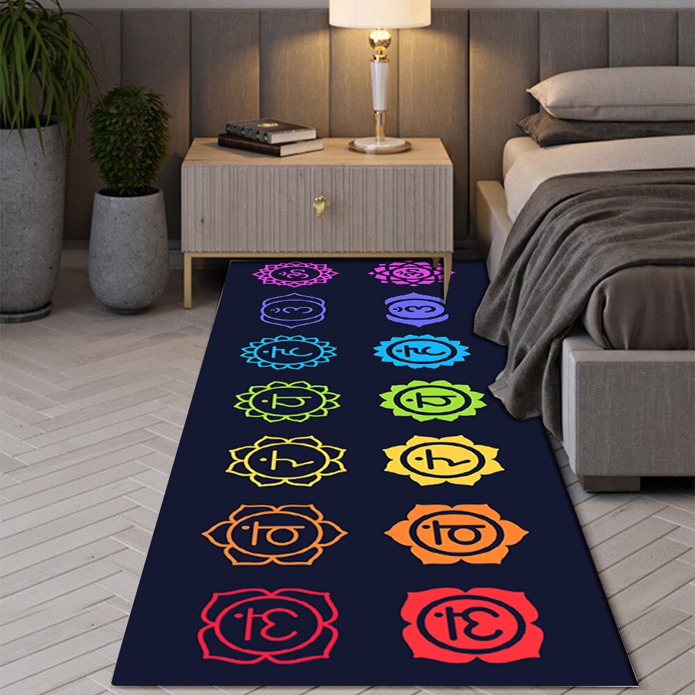 Bohemian Seven Chakras Anti-slip Rugs