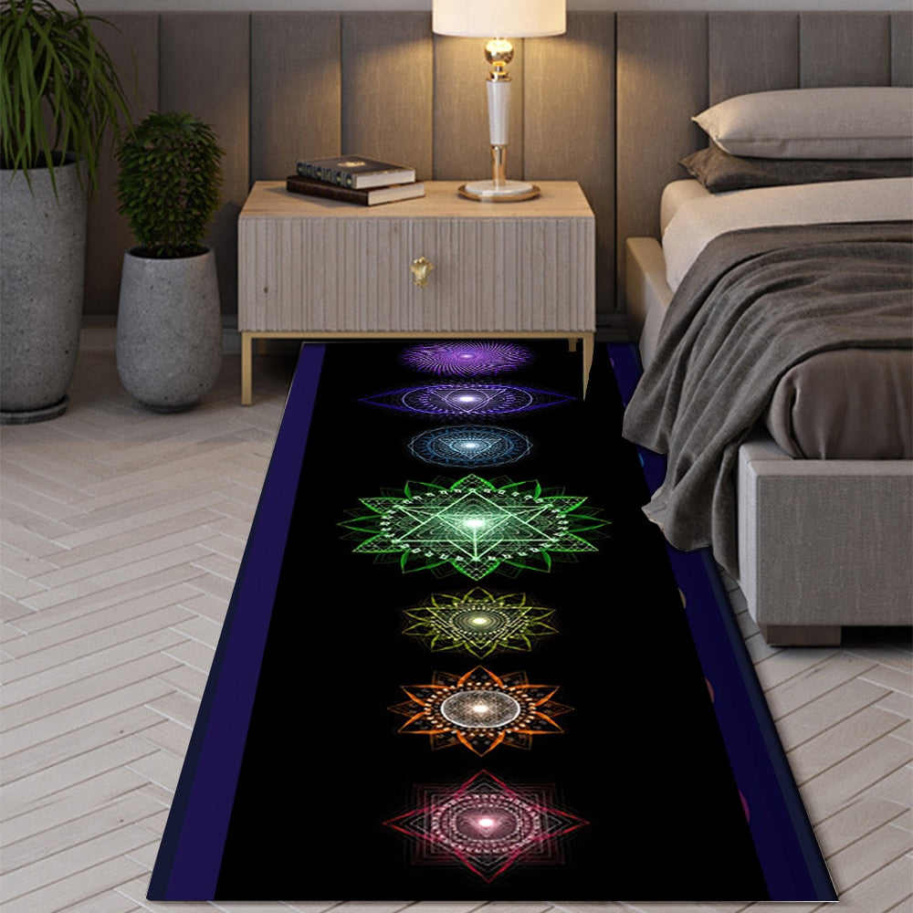 Bohemian Seven Chakras Anti-slip Rugs