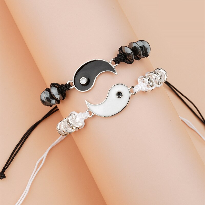 Adjustable Best Friends Couple Bracelets