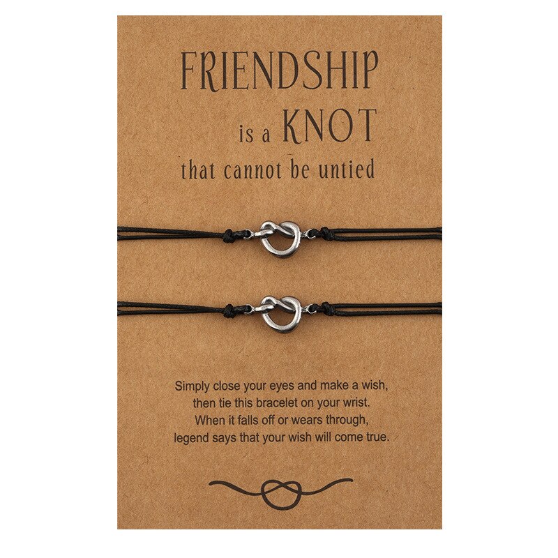 Adjustable Best Friends Couple Bracelets