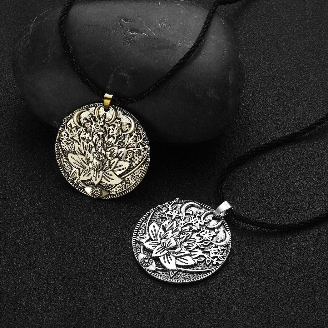 Triple Moon Goddess Necklace