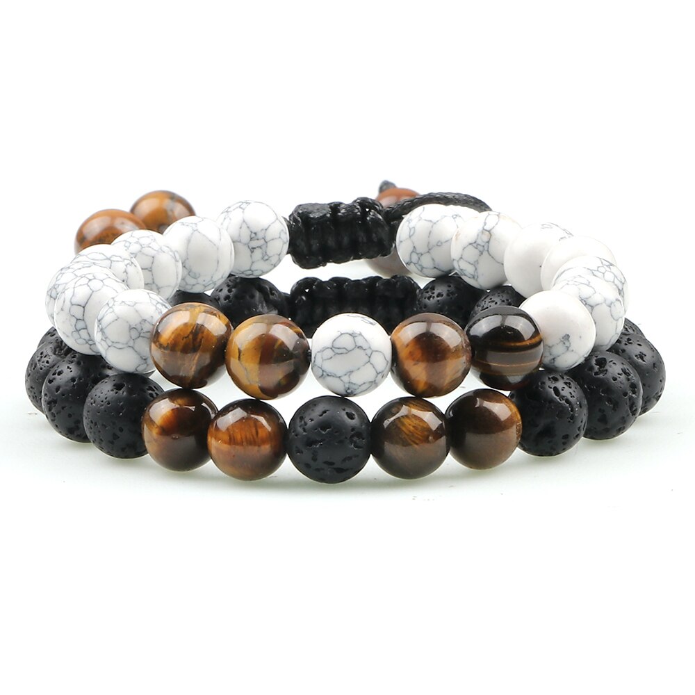 2 Piece Crystal Beaded Bracelets