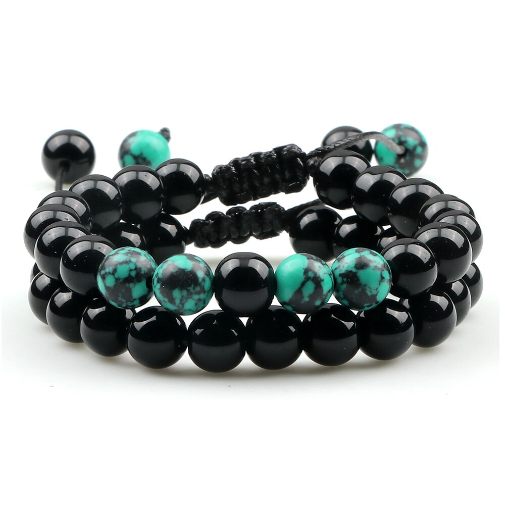 2 Piece Crystal Beaded Bracelets