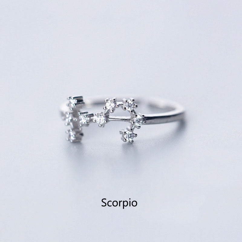 12 Constellation Zodiac Sign Ring