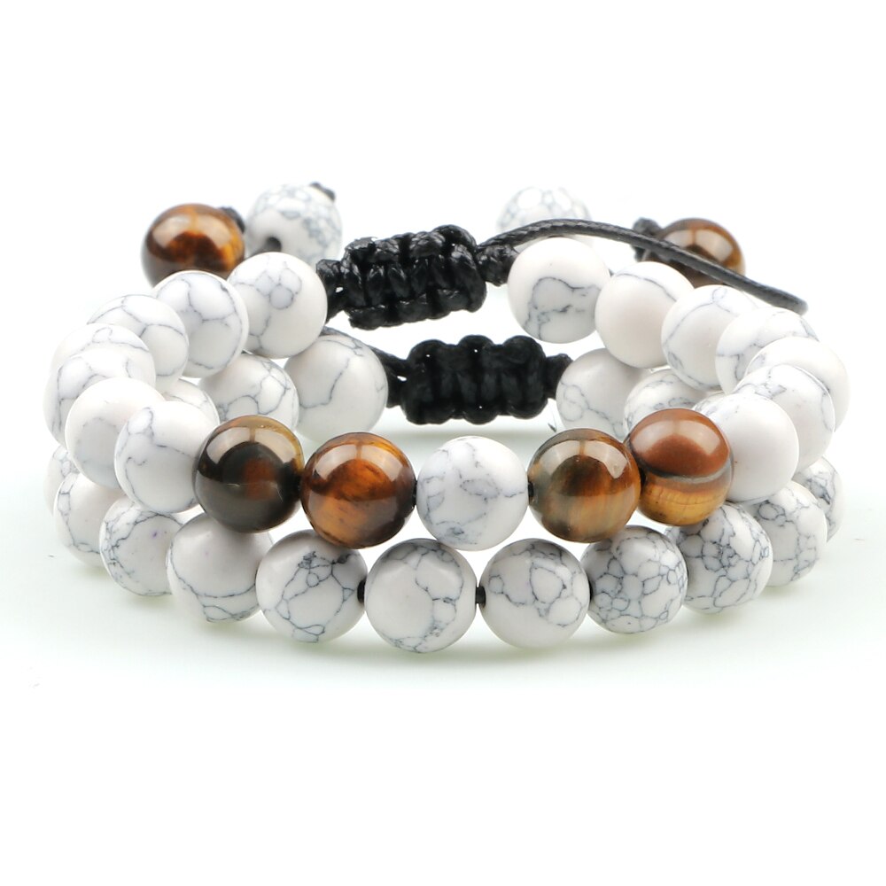 2 Piece Crystal Beaded Bracelets