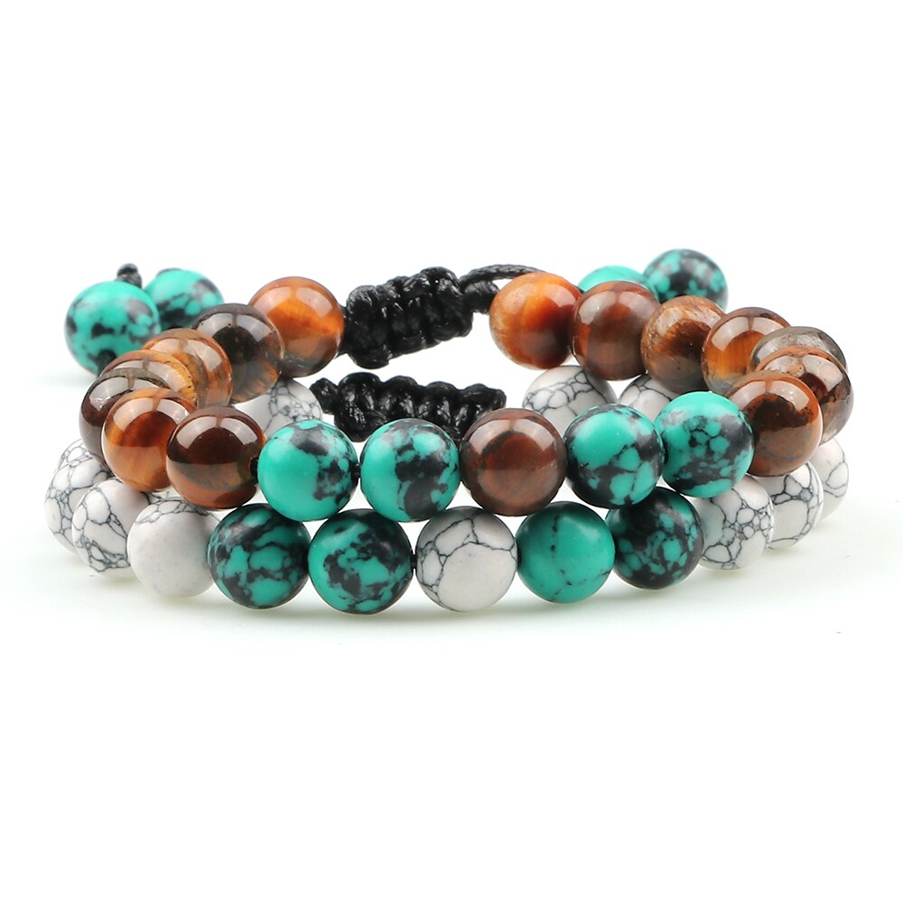 2 Piece Crystal Beaded Bracelets