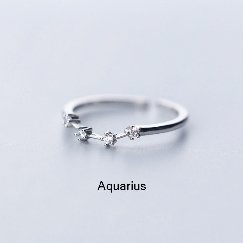 12 Constellation Zodiac Sign Ring