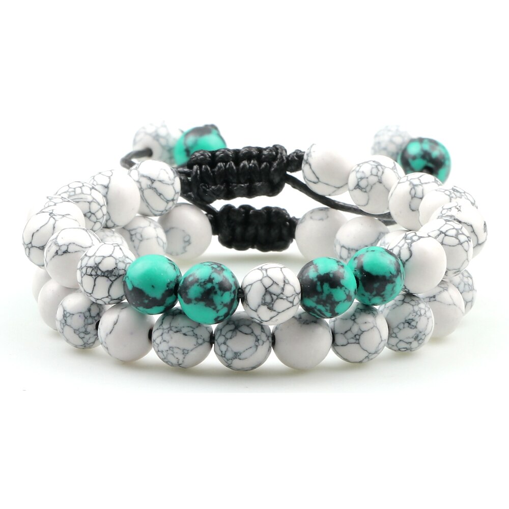 2 Piece Crystal Beaded Bracelets