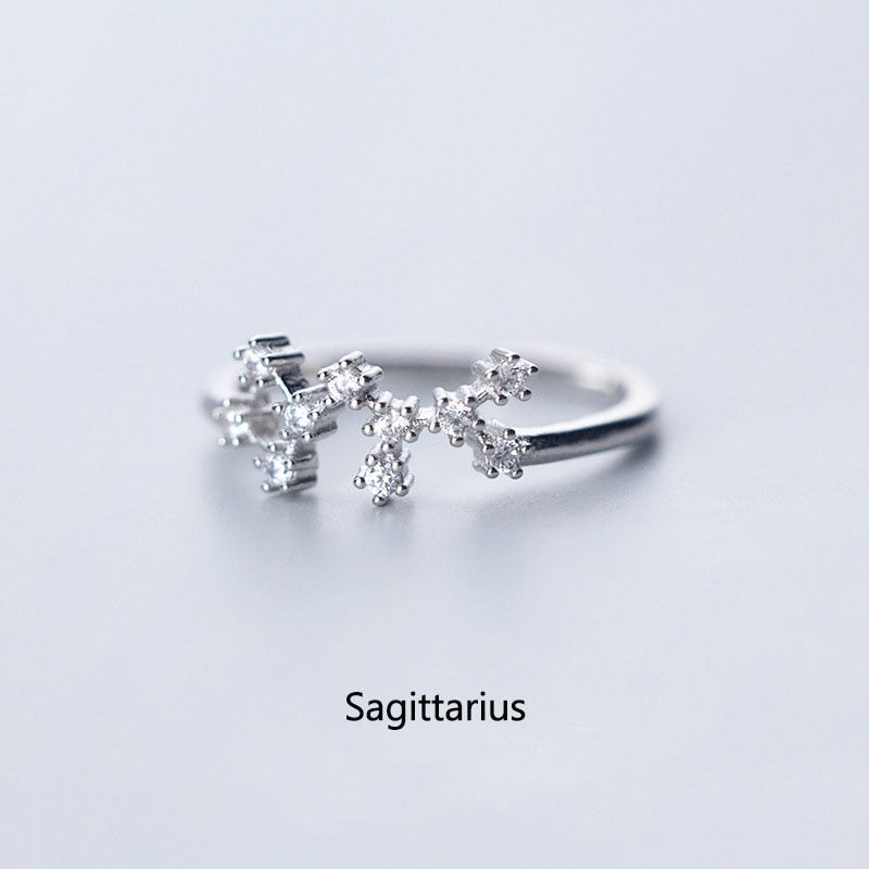 12 Constellation Zodiac Sign Ring