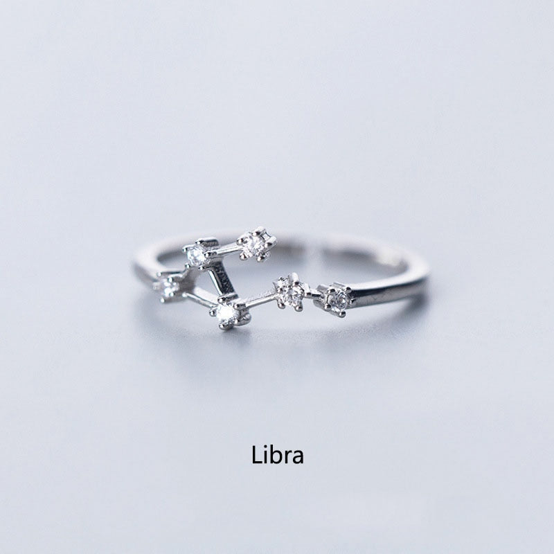 12 Constellation Zodiac Sign Ring