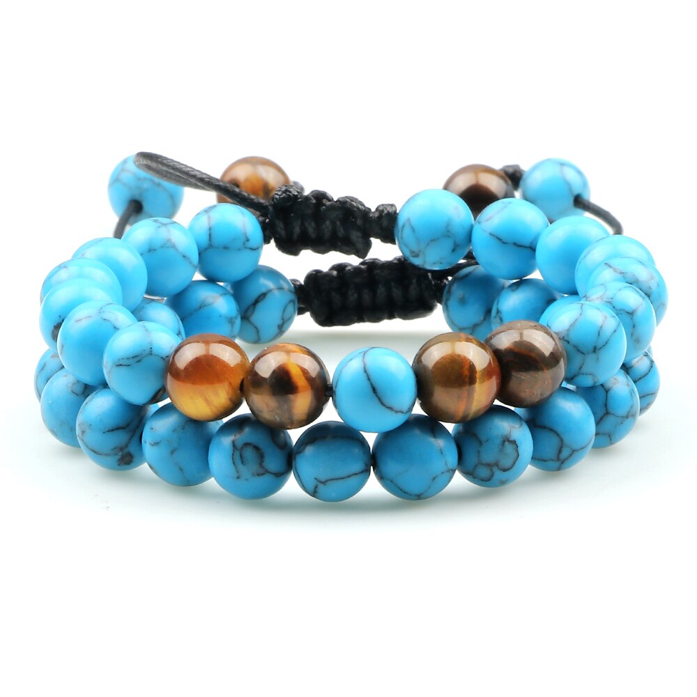 2 Piece Crystal Beaded Bracelets