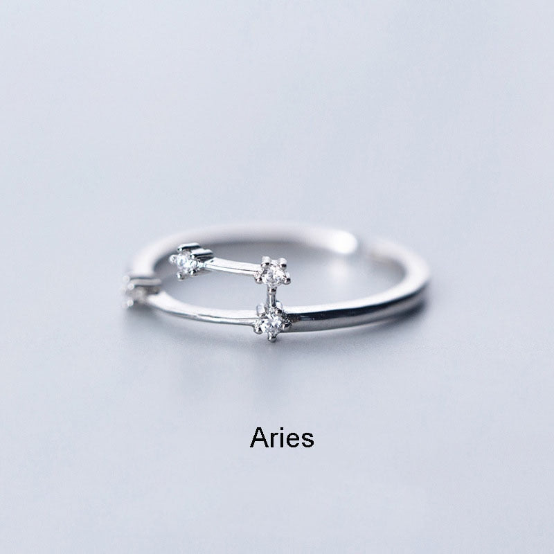 12 Constellation Zodiac Sign Ring