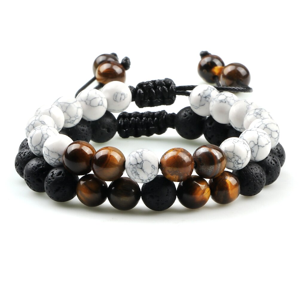 2 Piece Crystal Beaded Bracelets