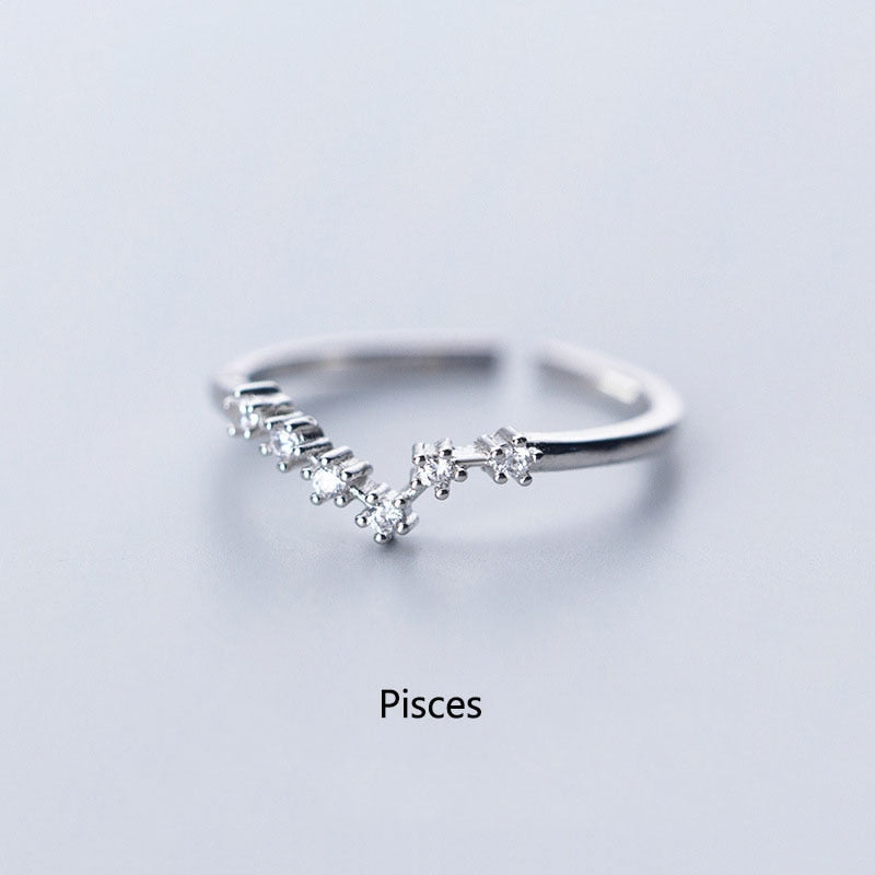 12 Constellation Zodiac Sign Ring