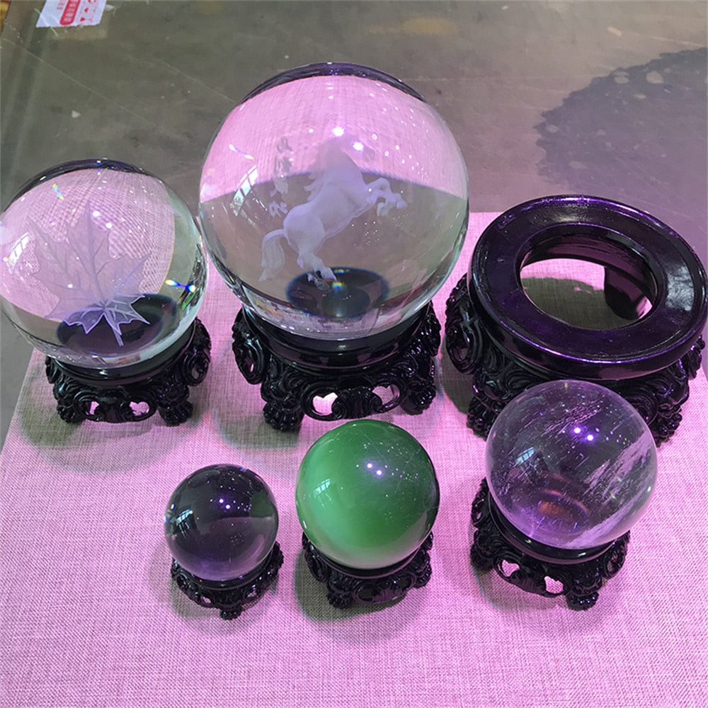 Black Crystal Ball Base