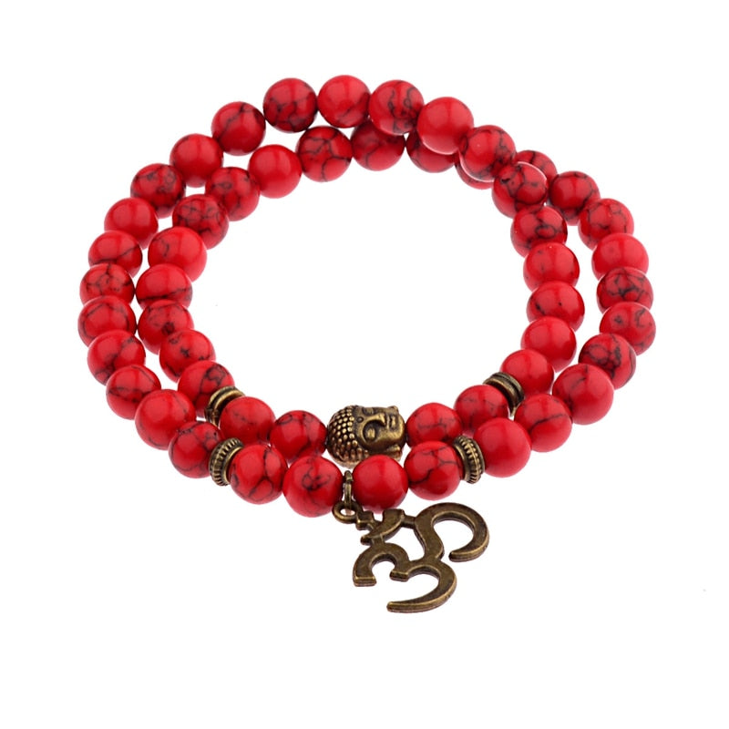 Buddha Bead Natural Stone Bracelet