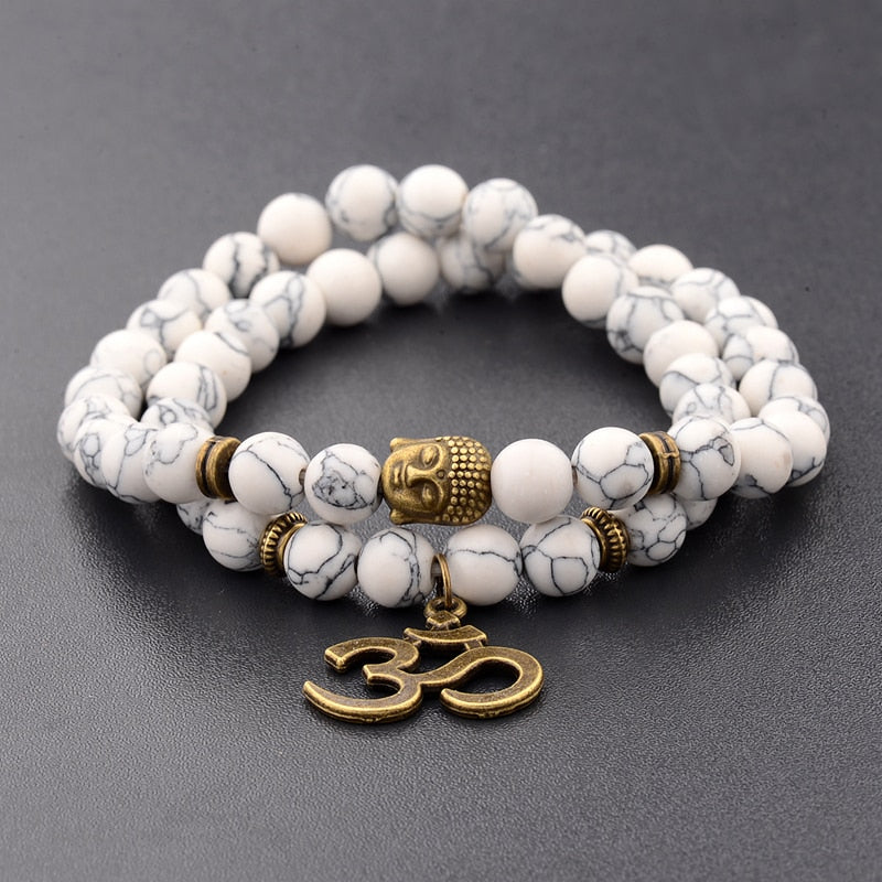 Buddha Bead Natural Stone Bracelet