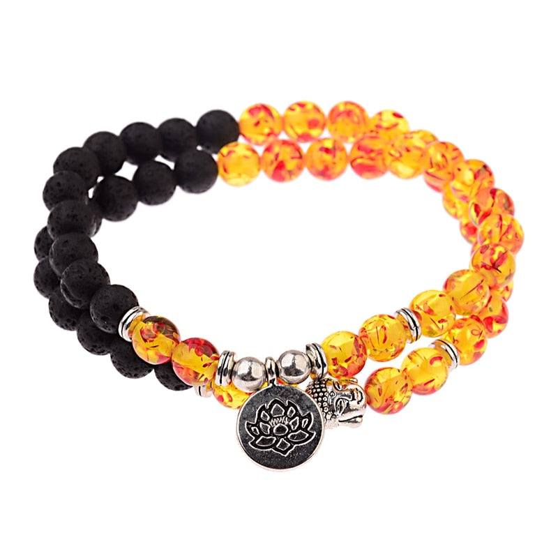 Buddha Bead Natural Stone Bracelet