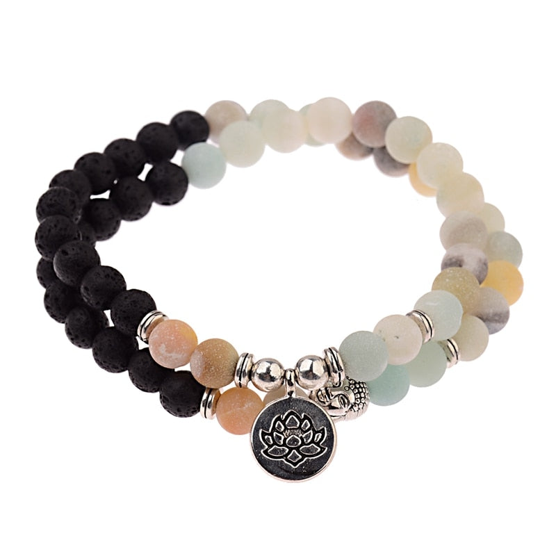 Buddha Bead Natural Stone Bracelet