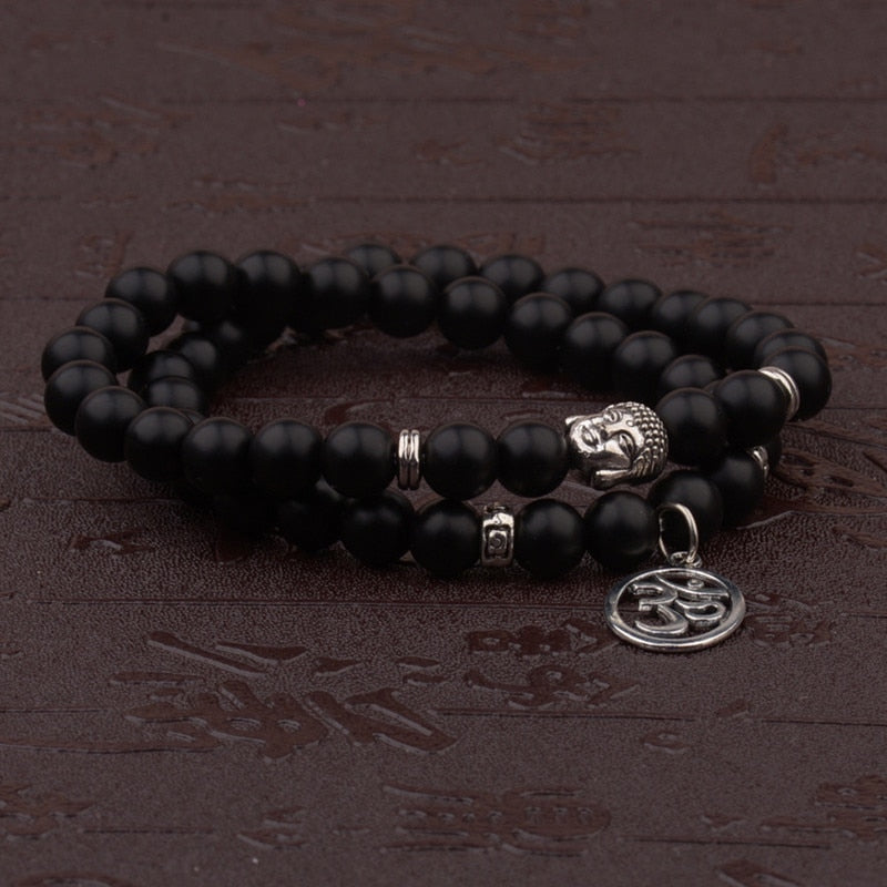 Buddha Bead Natural Stone Bracelet