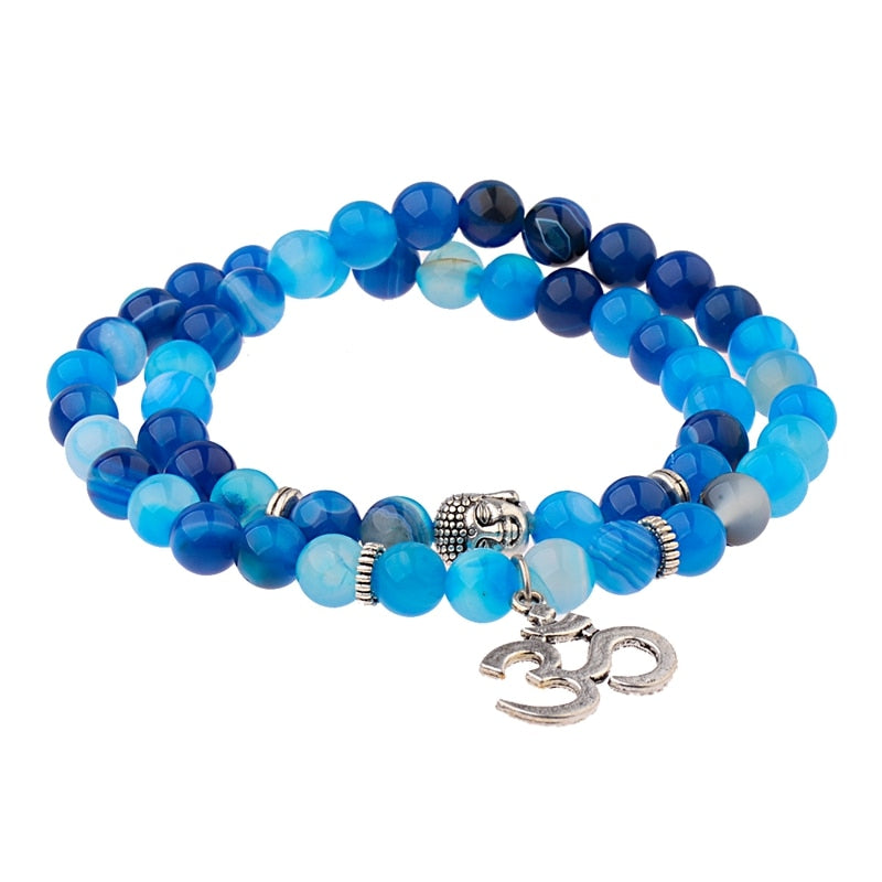 Buddha Bead Natural Stone Bracelet