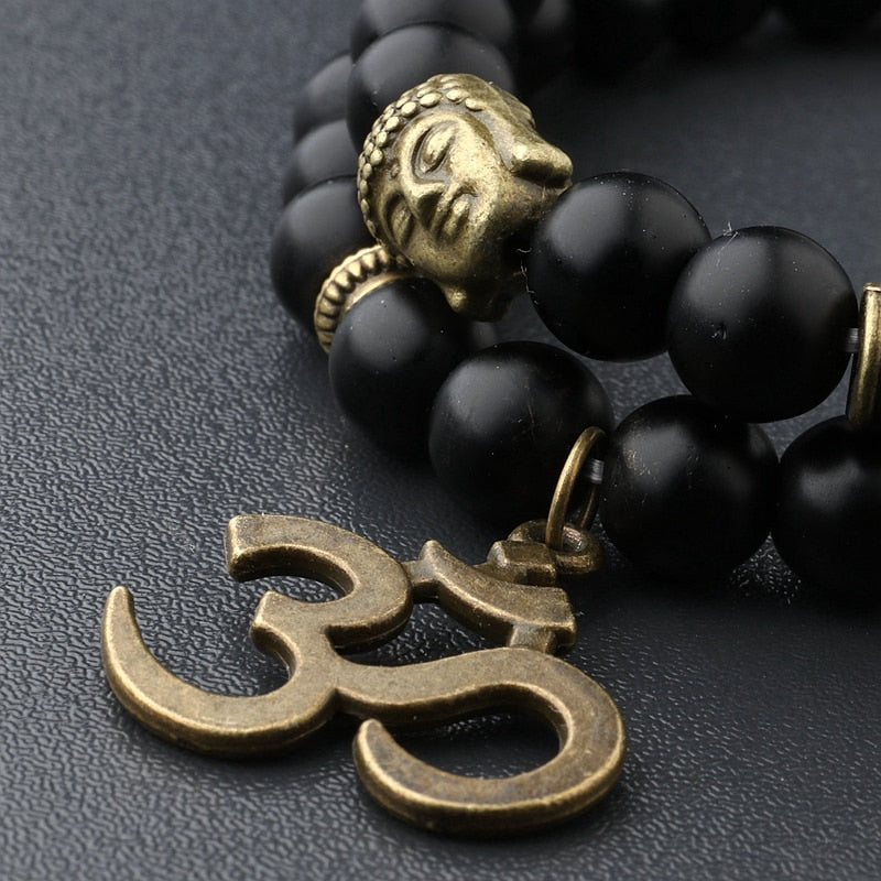 Buddha Bead Natural Stone Bracelet