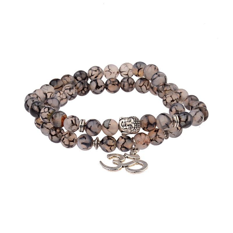 Buddha Bead Natural Stone Bracelet