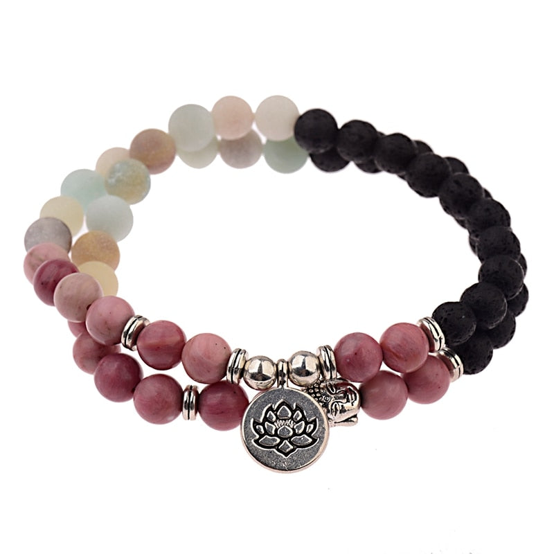 Buddha Bead Natural Stone Bracelet