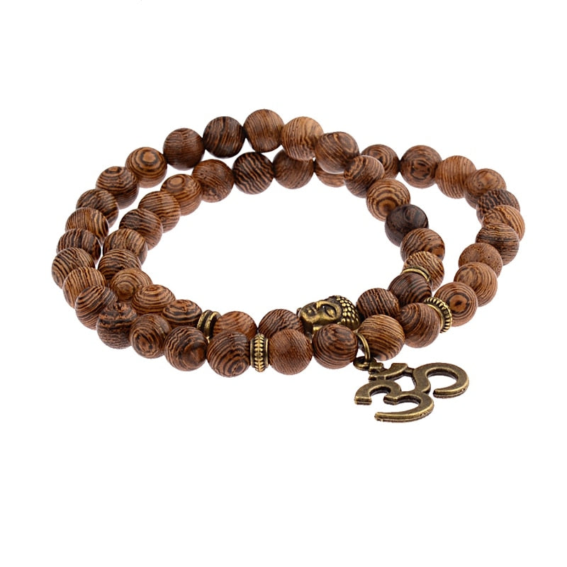 Buddha Bead Natural Stone Bracelet