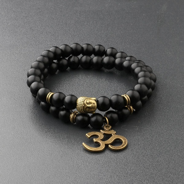 Buddha Bead Natural Stone Bracelet