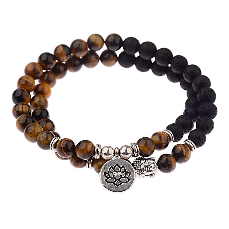 Buddha Bead Natural Stone Bracelet