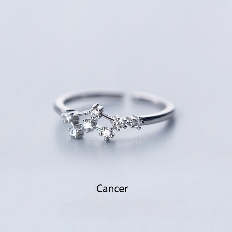 12 Constellation Zodiac Sign Ring