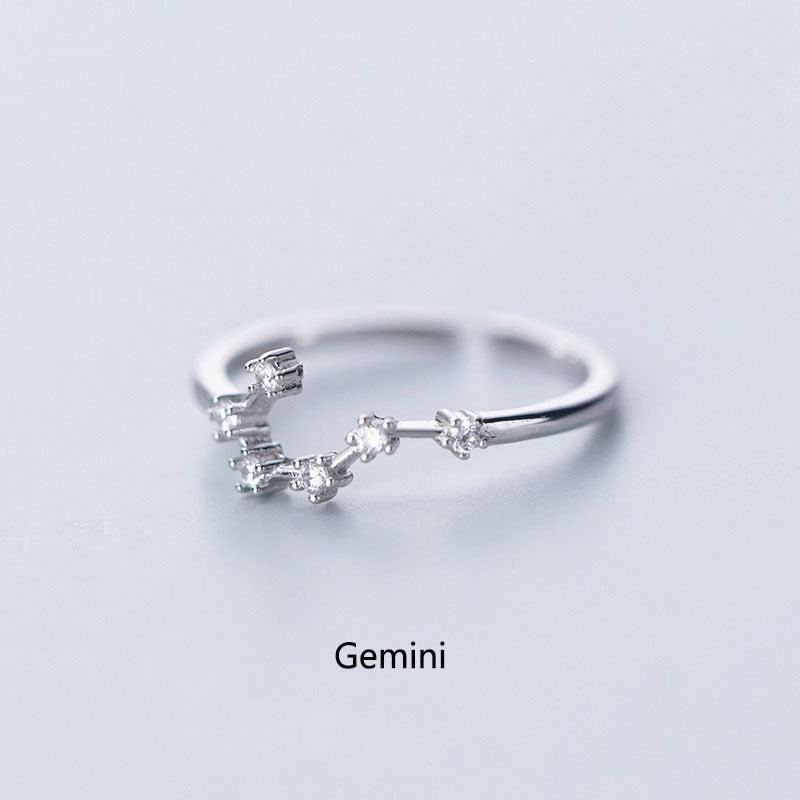 12 Constellation Zodiac Sign Ring