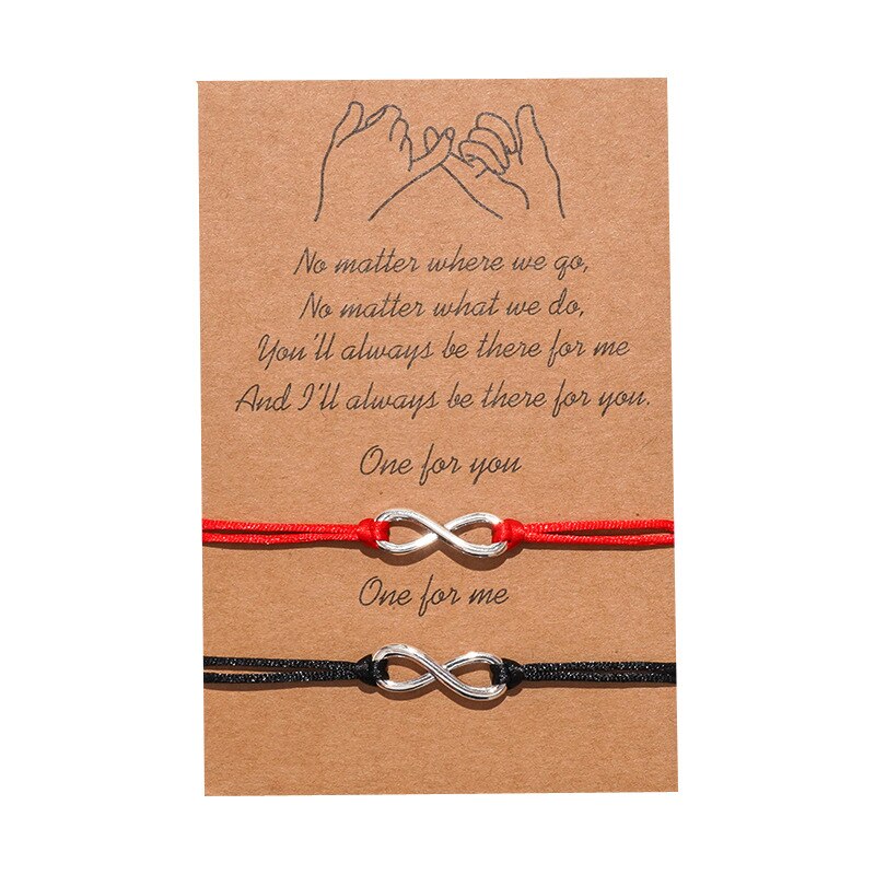 Adjustable Best Friends Couple Bracelets