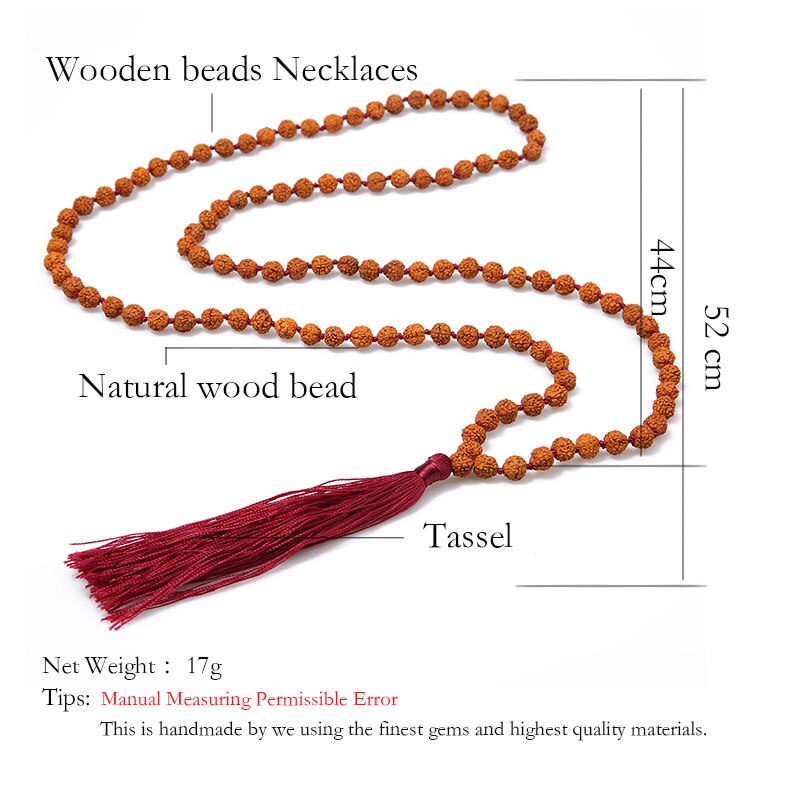 108 Japamala Beaded Meditation Necklace