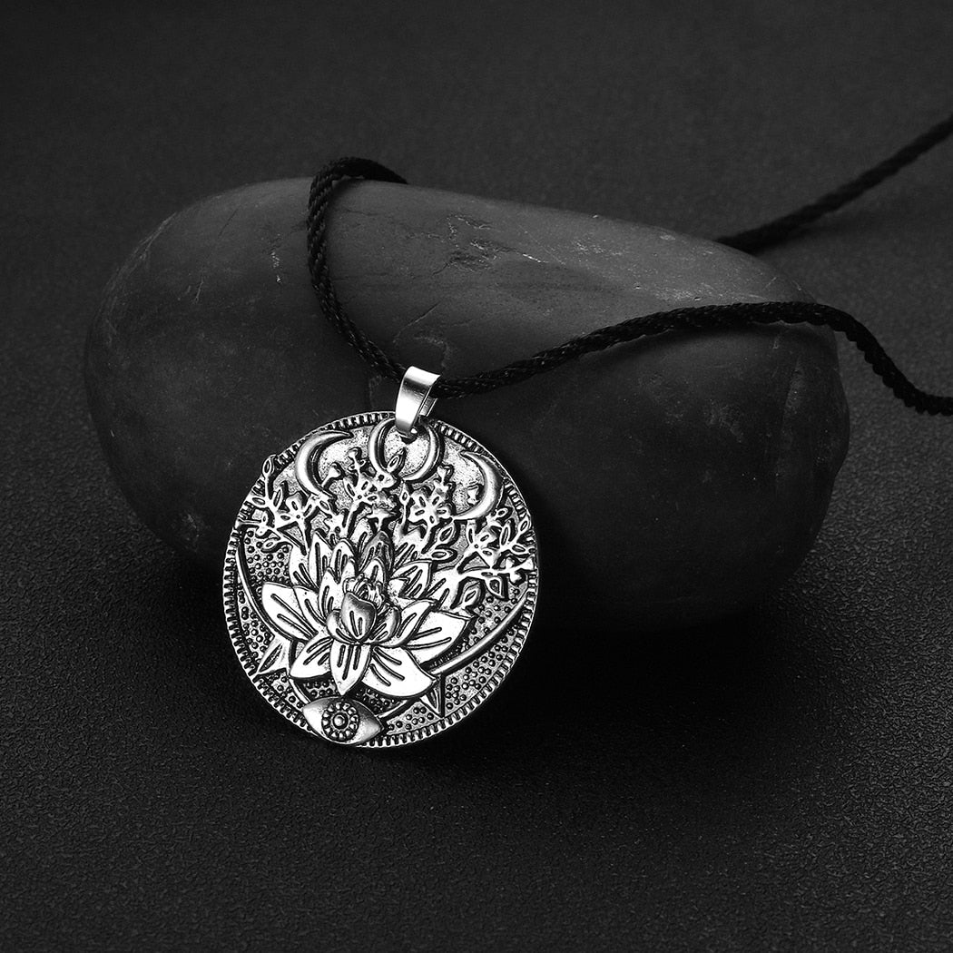 Triple Moon Goddess Necklace