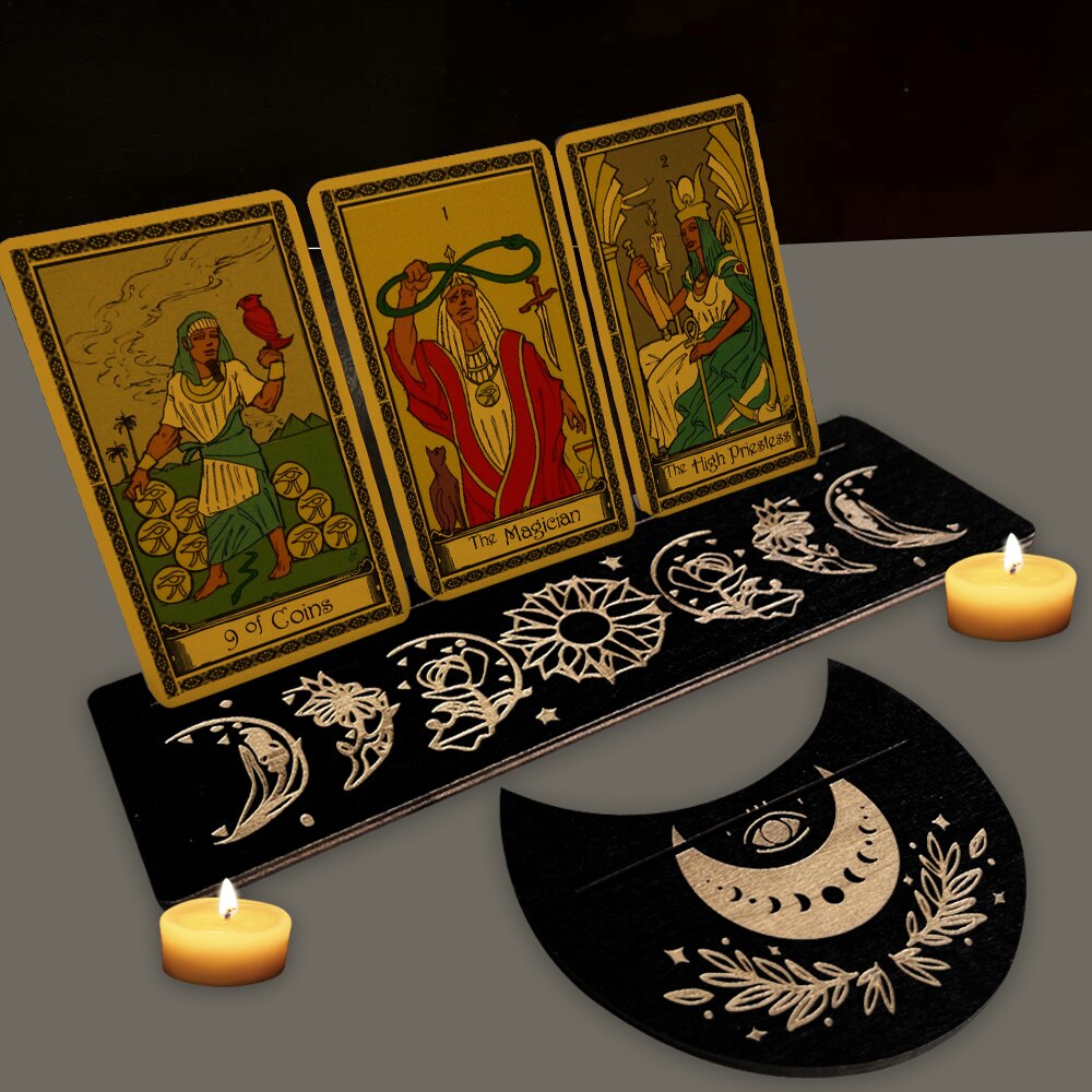 Wooden Tarot Card Base Altar Display