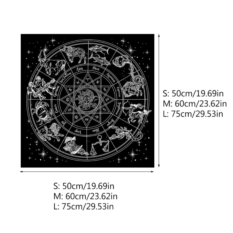 Zodiac Tarot Altar Cloth