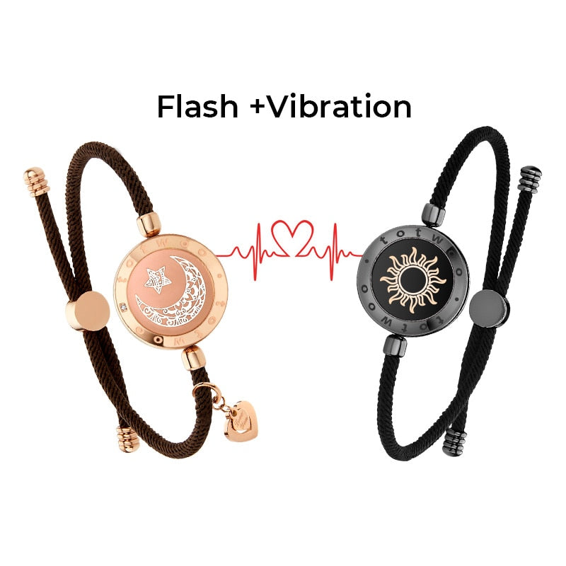 Long Distance Light up Touch Bracelets for Couples