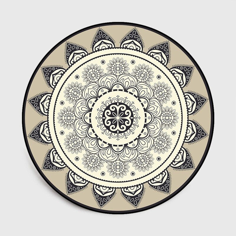 Bohemia Mandala Round Area Rug