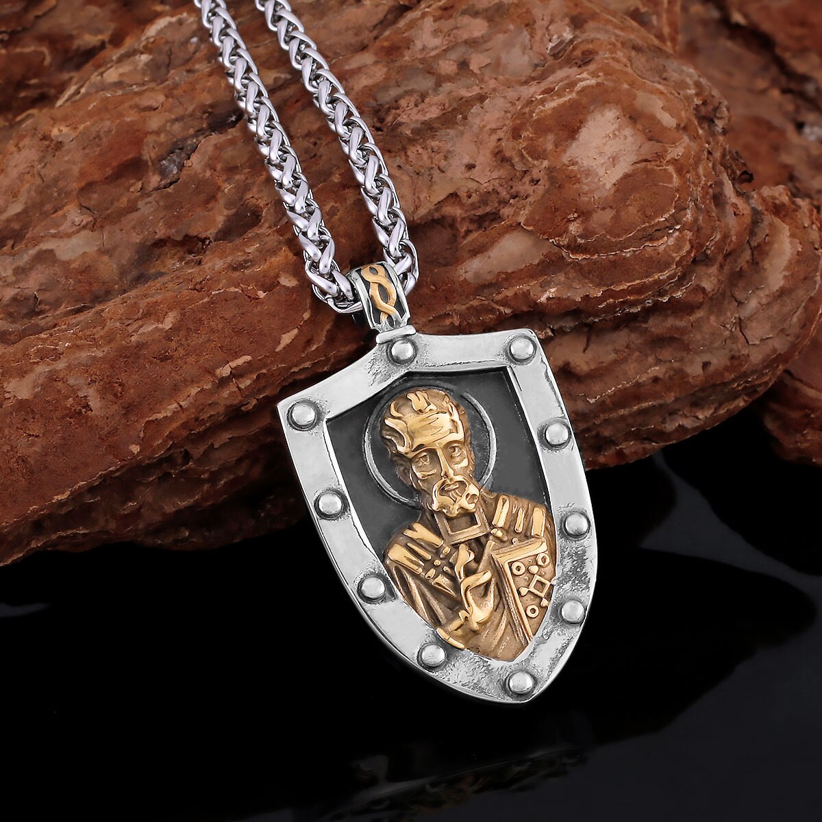 Archangels Warrior Shield Necklace