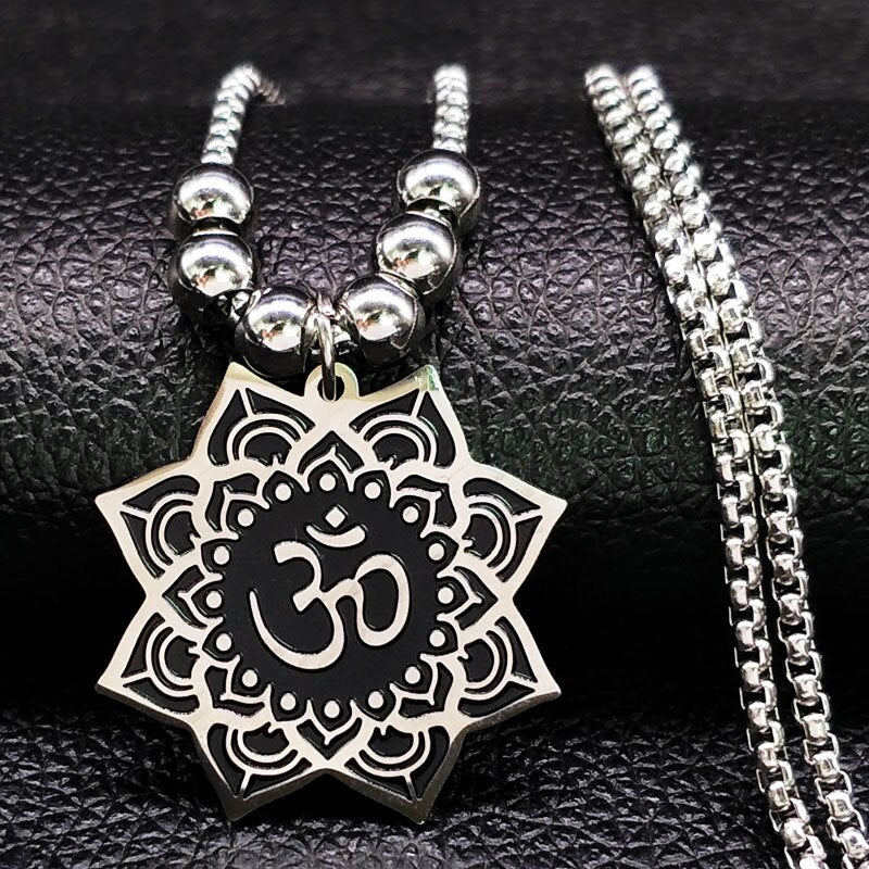 Stainless Steel Spiritual Pendant Necklace