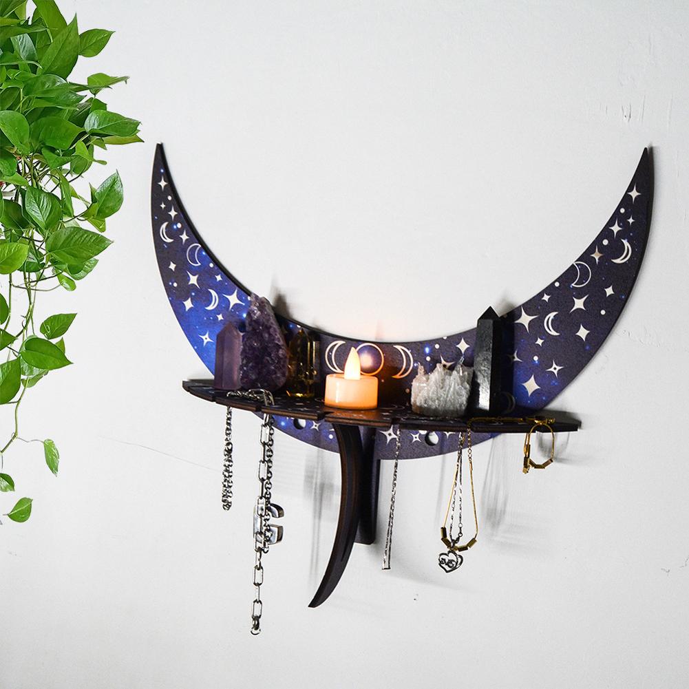 Bohemian Wooden Display Shelf