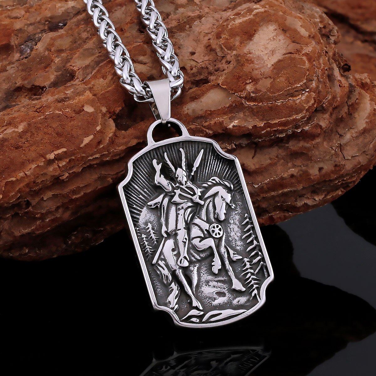 Archangels Warrior Shield Necklace