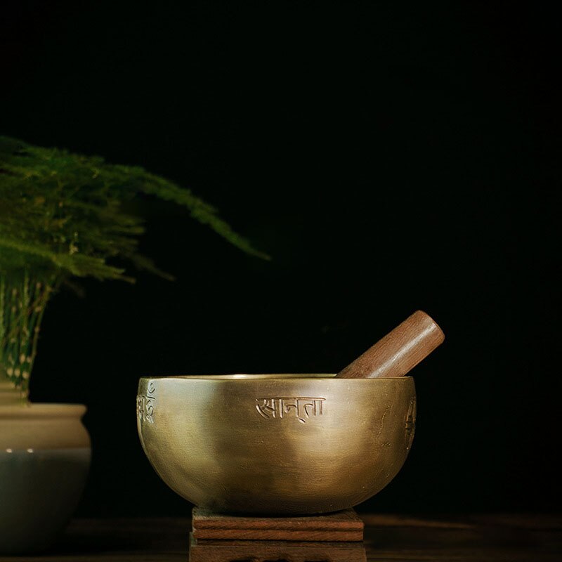 Handmade Tibetan Full Moon Singing Bowl