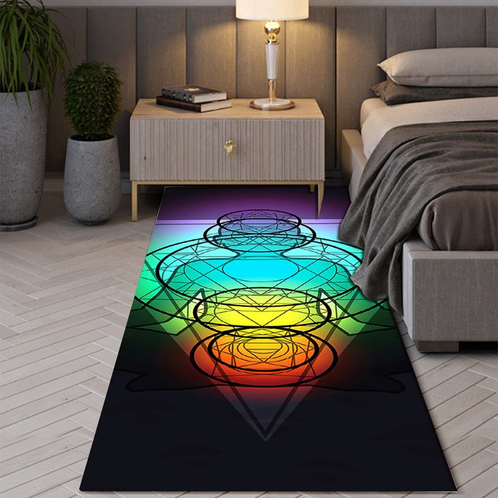 Bohemian Seven Chakras Anti-slip Rugs