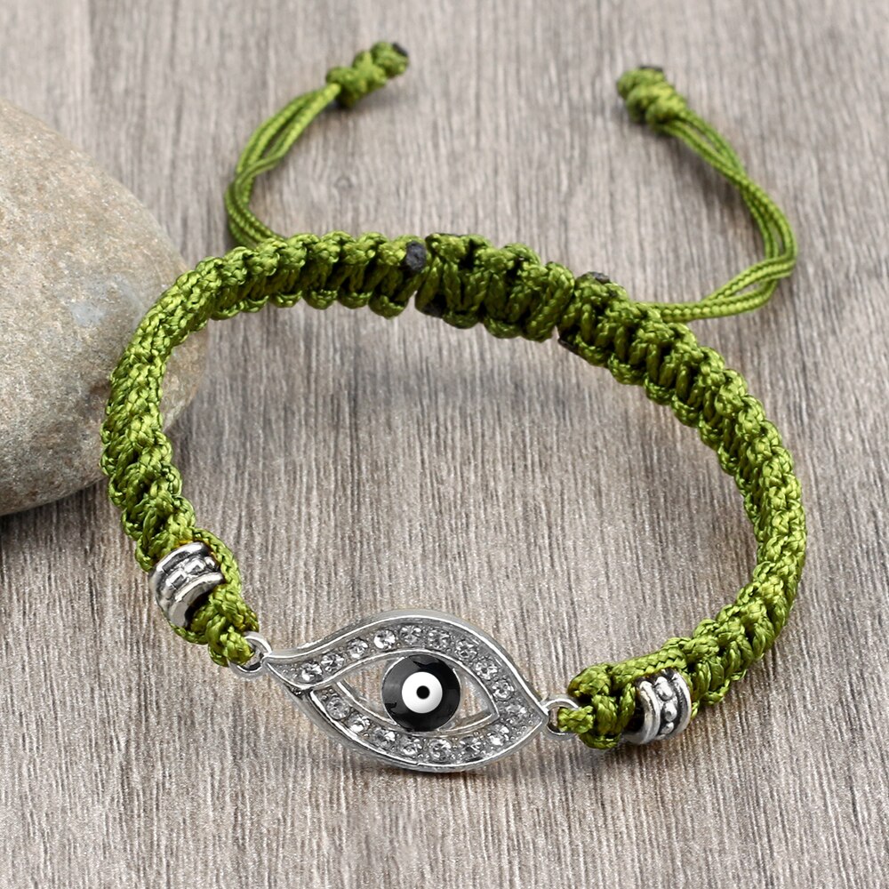 Black Evil Eye Braided Bracelet