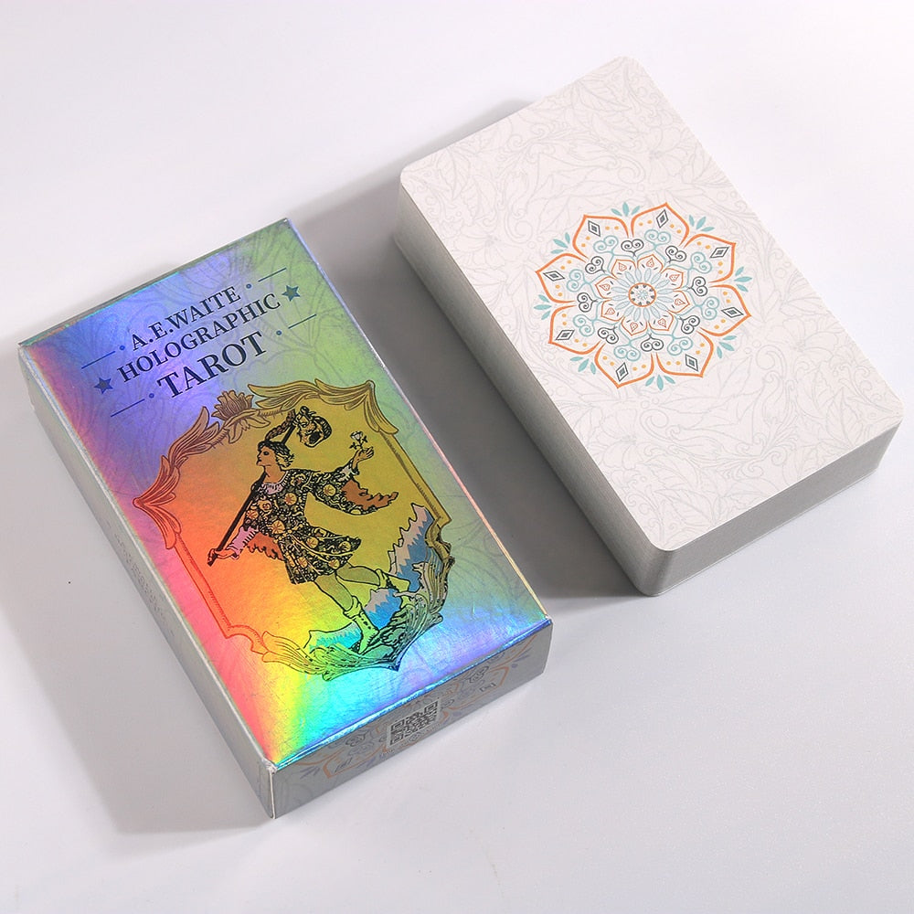 A.E. Waite Holographic Rainbow Tarot Cards